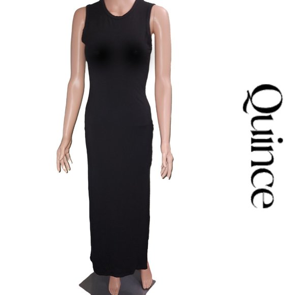 Quince Dresses & Skirts - Quince Tencel Jersey Tank Maxi Dress NWT Black Small